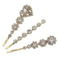 thumbnail image 1 of 3 Pcs Barrettes en Strass Accessoires pour Cheveux pour Femmes, 1 of 8
