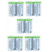 Maximalpower RCR123A Battery 600mAh Lithium-ion Rechargeable Batteries (10 Pack)