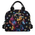 thumbnail image 2 of Yuyamidu Colorful Dog Lunch Box for School Student Insulated Lunch Bag for Kids Girls 6-8/8-10 Reusable Food Handbags Case 3rd Grade Cute Cooler Bags with Detachable Strap, 2 of 7