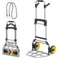 thumbnail image 1 of Chariot à Main Pliant, Capacité de Charge de 330 lbs, Chariot Portable en Aluminium, Chariot à Main Convertible avec Poignée Télescopique et Roues en Caoutchouc, Ultra Léger et Super Résistant pour Déménagement Entrepôt, 1 of 5
