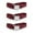 Burgundy, variant on IH Scout 1961-1980 Airplane 2 Point Red Lap Bench Seat Belt Kit - 3 Belts