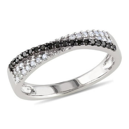 Amour 1/4 Carat Sterling Silver Diamond Fashion Ring