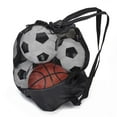thumbnail image 1 of Soccer Bags For Treats Footbal Basketball Mesh Bag For Coaches Large Capacity, 1 of 6