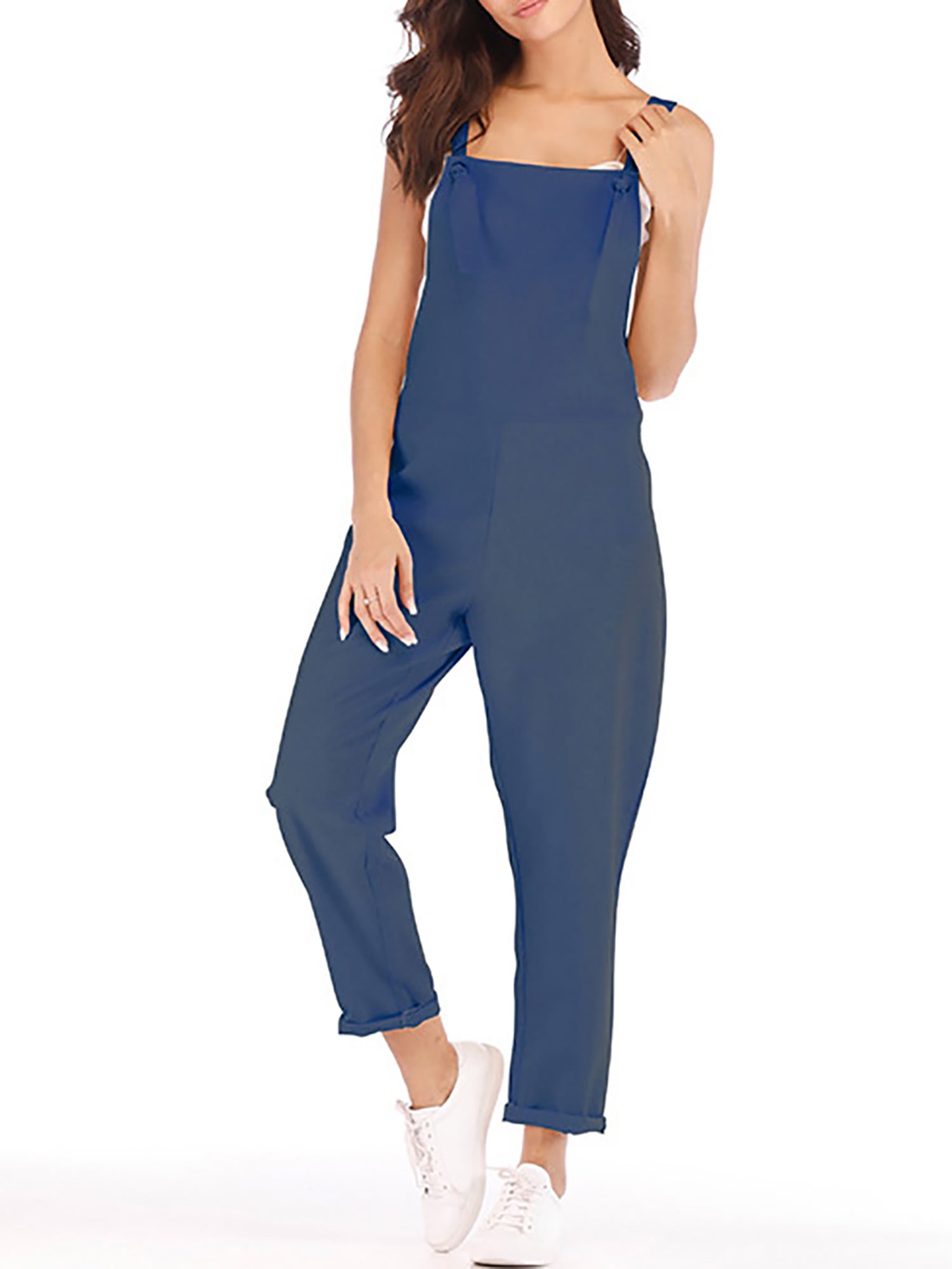 navy blue overalls womens