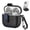 Blueblack, variant on Allytechgroup AirPods Pro 3 Case, Stand for Cell Phone Premium PU Leather Lock Button Cover with Keychain Anti-Scratch Dustproof Wireless Charging Case for Apple Airpods Pro 3rd Gen 2025, Darkblue