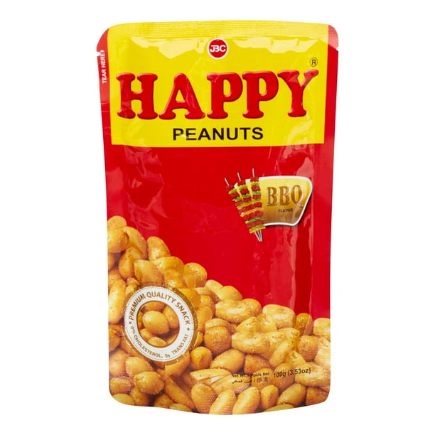 Happy BBQ Peanuts, 100 Gram