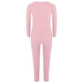 thumbnail image 4 of iiniim Kids Boys Girls Thermal 2 Piece Base Layer Fleece Lined Long Johns Top with Pants Warm Underwear Pink 110, 4 of 7