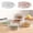 Clear, variant on Stackable Plastic Food Cover with Metal Handle | Multi-Layer Kitchen Fly & Leftovers Protector | Transparent Breathable Design | 9.6x9.6x2.9 Inches