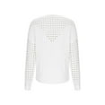 thumbnail image 4 of YUGYXL Crochet Sweaters for Women Trendy Hollow Out Boat Neck Pullover Sweater Casual Long Sleeve Loose Cable Knit Tops White XL, 4 of 6