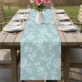 thumbnail image 6 of Spring Roses Flowers Table Runner 70 Inches Long,Dining Table Runners Dresser Scarves,Watercolor Botanical Floral Green Kitchen Coffee Tablerunner for Tabletop Party Birthday Holiday Wedding 13"x70", 6 of 8