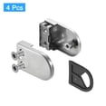 thumbnail image 3 of Uxcell Glass Clamp, 63x45x30mm stainless steel 304 Glass bracket glass holder Glass Clip shelf for Balustrade 4 Pcs, 3 of 5