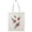 Natural, variant on Smartprints Flower Embroidery Hand Drawn Tote Bag - Image by Shutterstock, One Size Cotton Canvas Tote Bag