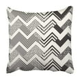 thumbnail image 1 of Funda de almohada ABPHQTO Negro roto abstracto adornado ruidoso Chevron blanco 40x40 cm, 1 of 1