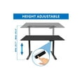 thumbnail image 5 of Mount-It! Electric Sit-Stand Desk with Tabletop, Black, Ergonomic, 5 of 6