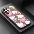 thumbnail image 1 of Cartoon Anime Cat Hello Kitty For Samsung S23 S22 S21 S20 S10 S9 Note 20 10 Ultra Plus FE Lite Frosted Translucent Phone Case ZR, 1 of 7