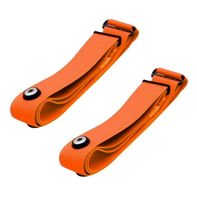 2X Cinturón de Pecho de Frecuencia Cardíaca Correa Elástica Ajustable para Monitor Deportivo