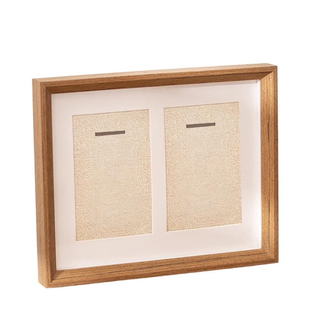 DOLITY Dual Medal Display Case Decoration Gifts Photo Frame for Patches Badge Award Style A
