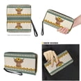 thumbnail image 4 of TSOVTHRID Highland Cattle Sunflower Print Handbag and Wallet Set Womens Tote Bag with Matching Wristlet Wallet Pu Leather Top Handle Handbag Aztec Tribal Satchel Purse for Shopping Walking, 4 of 7