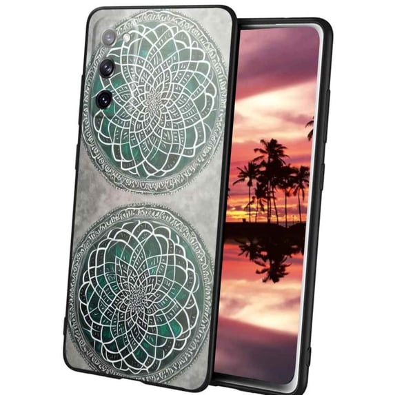 Compatible with Samsung Galaxy S20 Phone Case, Mandala-104 Case Men Women, Flexible Silicone Shockproof Case for Samsung Galaxy S20