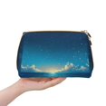 thumbnail image 4 of Gaeub Night Sky Beach Scene Printed Travel Cosmetic Bag,Makeup Bag, Large Capacity Toiletry Bag for Women, Portable Pouch Make Up Organizer with Zipper and Divider, 4 of 8