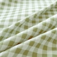 thumbnail image 4 of Sage Green Gingham Queen Duvet Cover Set, Green Plaid Comforter Cover Set, 3 Pieces Checked Bedding Set (Green Gingham, Queen), 4 of 9