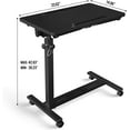 thumbnail image 4 of Adjustable Overbed Bedside Table, Hospital Bed Table with Wheels, Portable Rolling Desk, Mobile Small Standing Desk, Rolling Laptop Stand, Computer Cart, 4 of 9