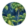 thumbnail image 4 of Acheng Round Tablecloth Palm Leaves with Lush Branches and Leaves Tropical Jungle Palm Leaves with Charming Colors 42-46, 4 of 8