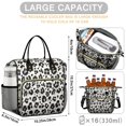 thumbnail image 5 of Black and White Leopard Pattern Womens Lunch Box for Work,Insulated Large Lunch Bag for Tween and Teen,Loncheras Para Mujer,Leakproof Adult Lunch Bag for Work,Beach,Travel,Picnic,Camping, 5 of 7