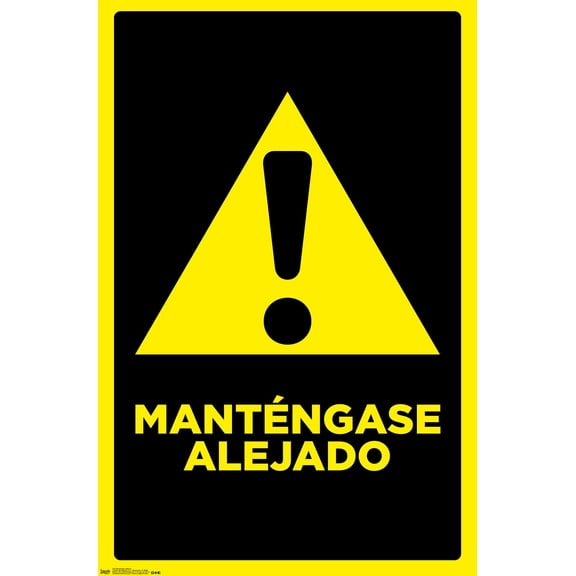 Mantengase Alejado (Keep Out) Wall Poster, 14.725" x 22.375"