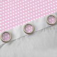 thumbnail image 4 of Homewish Geometric Circle Dot Black Out Curtains,Cute Polka Dots Curtains Pack of 2 (42x63 Each),Girls Pink Bedroom Curtains For Teens,Super Cozy Room Decor, 4 of 6