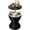 Black, variant on BarefHaven Outdoor Cooler Table, Multi-Functional Cooler Bar Table, Adjustable Height Ice Cooler Side Table w/Drain Plug, 8 Gallon Beer & Wine Cooler, Rattan Style Patio Furniture for Pool Parties