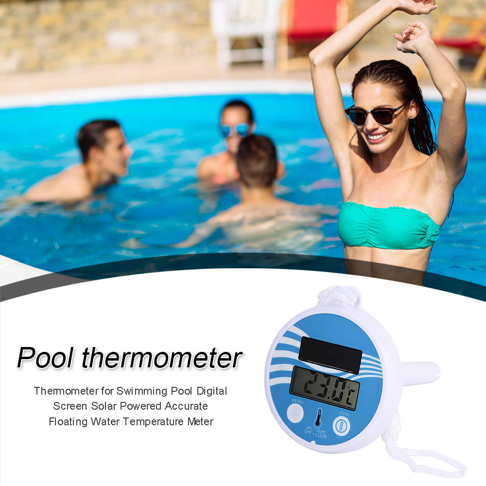 AriseSun Waterproof Floating Digital Swimming Pool Thermometer Solar Wireless Water Temperature Monitor for Swimming Pools