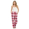 thumbnail image 2 of Casual Nights Women's Flannel Pajama Sleep Pants, Soft Plaid Pjs Bottoms, 2 of 4