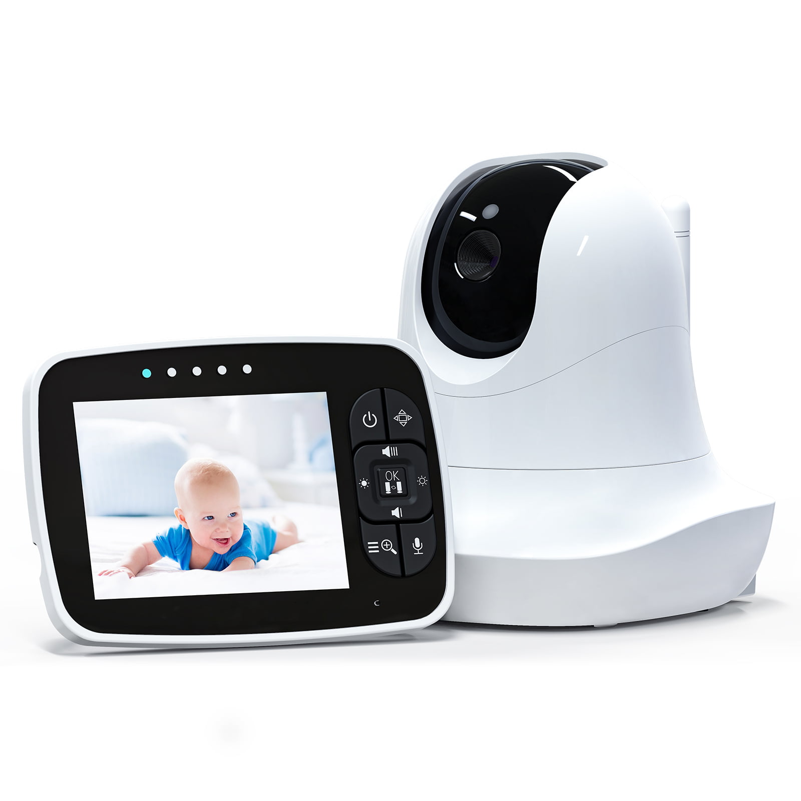 Wireless 2.4GHz Digital Video Baby Monitor Camera Night Vision 2-Way Talk LCD 