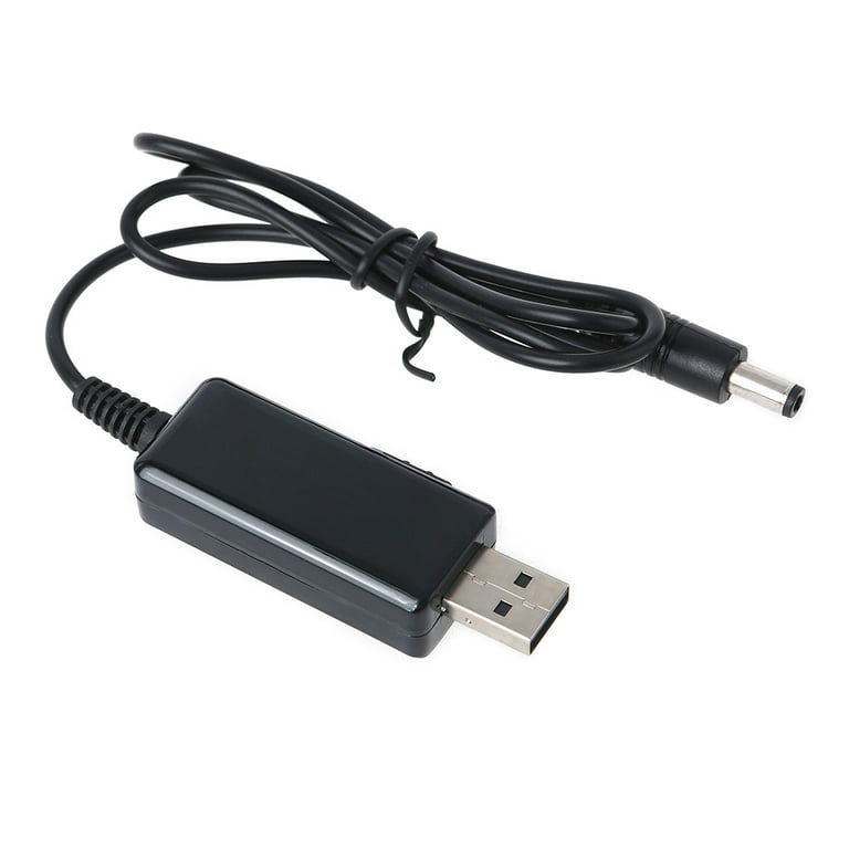 Verilux® USB to DC Power Cable Boost Converter USB to 9V, 5V to