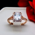 thumbnail image 4 of Nancy Engagement Ring Rose Gold Plated Sterling Silver Cz Womens Ginger Lyne Collection, 4 of 5