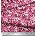 thumbnail image 2 of Soimoi Red Rayon Fabric Leopard & Wild Animal Skin Printed Craft Fabric by The Yard 42 Inch Wide, 2 of 3