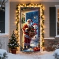 thumbnail image 3 of Christmas Door Decorations Christmas Door Sticker Decoration Hanging Cloth Holiday Party Decoration Background Cloth Room Door with Tapestry Cloth Decorations for Room, 3 of 6