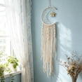 thumbnail image 5 of 3 Styles Macrame Moon Dreamcatcher Wall Hanging, Hand Woven Cotton Tassel Tapestry, Boho Home Wall Art Decor for Bedroom Living Room Dorm Nursery Apartment, 5 of 6
