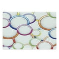 thumbnail image 1 of Geometric Cutting Board, Abstract Chained Colorful Bubbles and Circles Round Patterns Contemporary Art, Decorative Tempered Glass Cutting and Serving Board, Large Size, Multicolor, by Ambesonne, 1 of 1