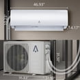 thumbnail image 6 of 9000 BTU Mini Split Air Conditioner and Heater 19 SEER2 115V WiFi Alexa Compatible Self Cleaning with Remote Control Easy Install Kit Cools up to 550 Sq Ft, US Standard, 6 of 6
