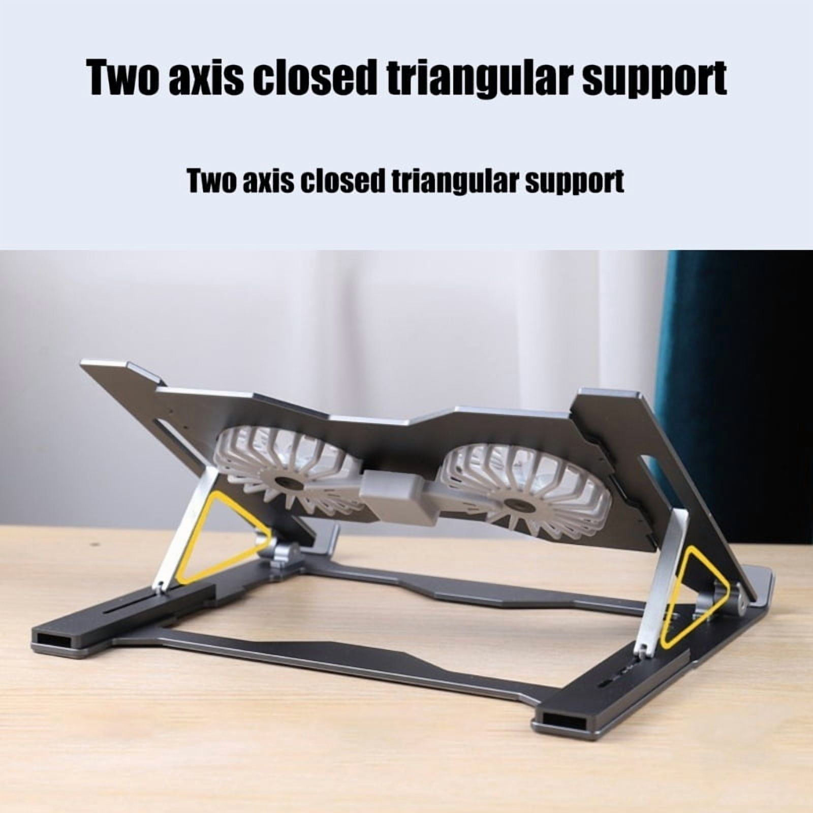 Portable Laptop Cooling Pad With 8 Angle Adjustment and Colorful LED Gaming Coolers Stand