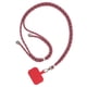 thumbnail image 2 of Cuerda universal para el cuello del teléfono móvil Hebilla a presión de metal ajustable Cordón con soporte antipérdida con tarjeta adhesiva Viajes al aire libre Senderismo Rojo Albaricoque Gris Rojo, 2 of 2