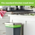 thumbnail image 3 of 13 Gal. 1 Mil. Compostable Trash Bags with drawstring, Eco-Friendly, Heavy-Duty (30-Count), 3 of 10