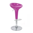 thumbnail image 1 of Alpha Tabouret de Bar Réglable Style Bombo Contemporain - Bubble Gum Pink, 1 of 2