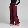 thumbnail image 6 of Aofany Womens Slacks Elastic Waist Straight Leg Pants Plus Size Casual Loose Commuting Trousers with Pockets, 6 of 8