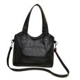 thumbnail image 4 of Bolso de hombro para mujer, suave, de piel sintética, elegante, para teléfono, cosméticos y viajes. Negro, 4 of 7