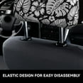 thumbnail image 4 of Kdxio Tropical Leaves Pattern Print 2 Piece Car Head Rest Covers Set Auto Front/Rear Seats Headrest Cover Universal Fit Most Cars,Sedan, SUV, 4 of 9