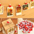 thumbnail image 1 of Clavijas de madera con forma de corazón, clavijas de madera con forma de corazón, alfileres, clips para fotos, decoración de boda, fiesta de Navidad, imagen de clavijas de madera, 1 of 6