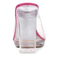 thumbnail image 3 of BLISSFUL STEP Women's Sandals Block Heels Clear Platform Slides Sandals, 3 of 6